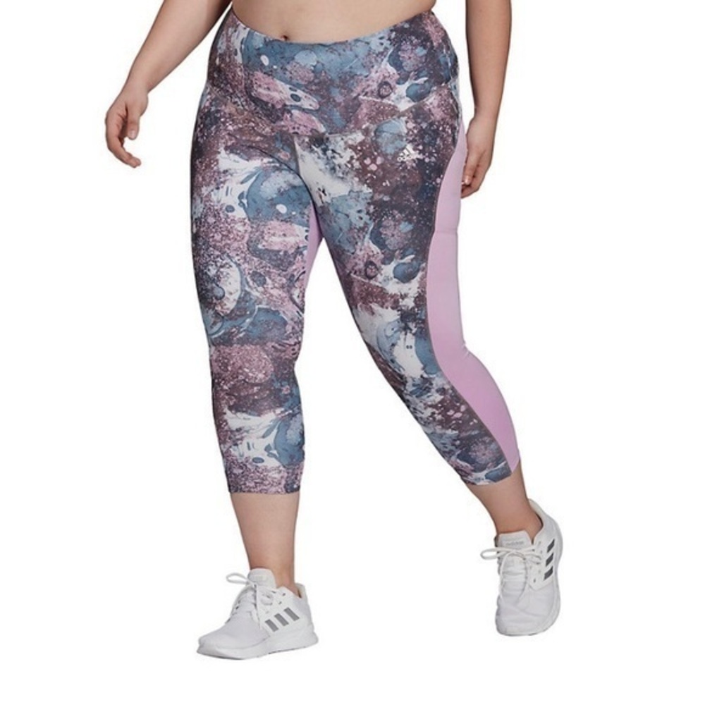 NWT. Adidas x Zoe Saldana Collection 7/8 workout leggings